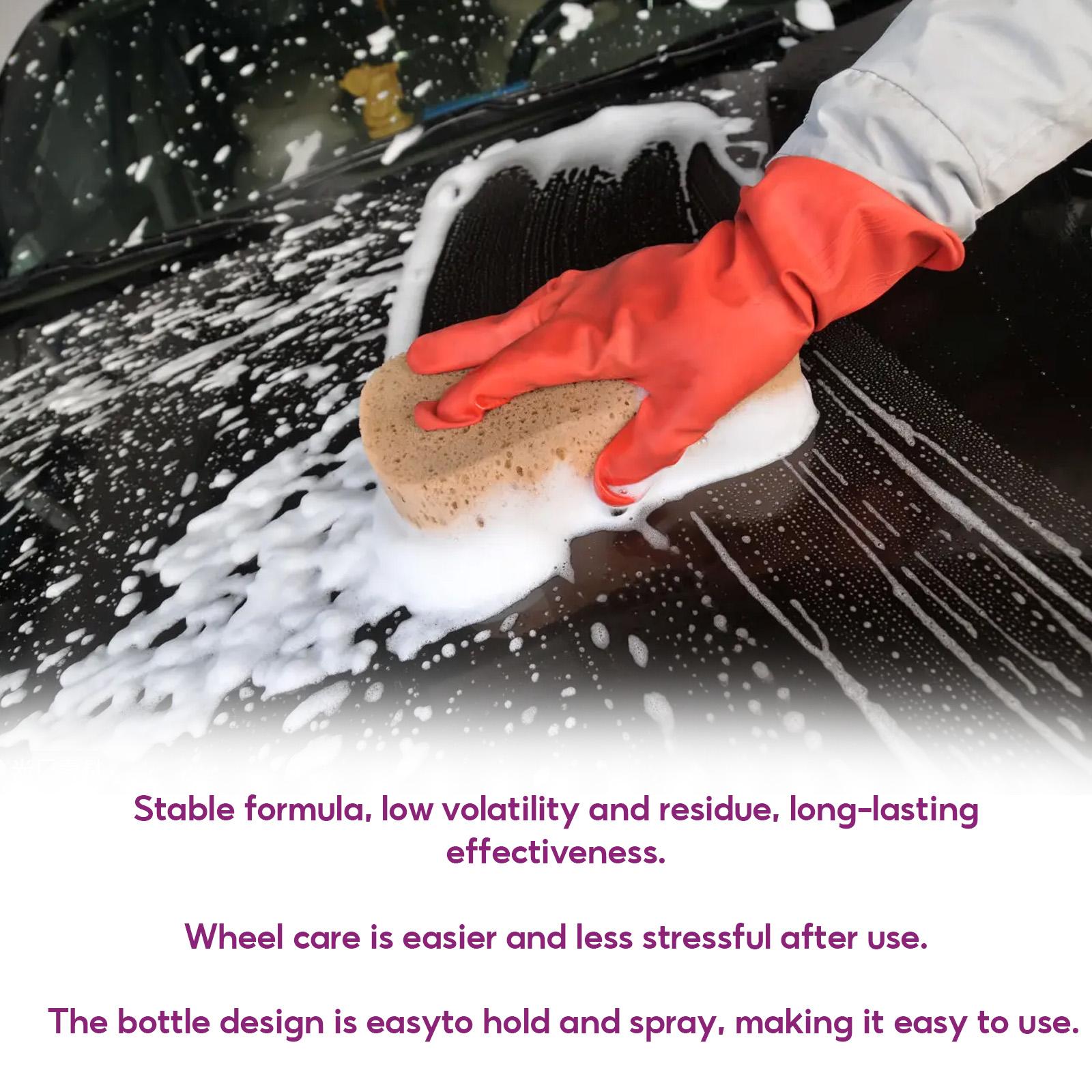 Advanced Wheel & Rim Cleaner Spray – Non-Acidic Formula for Deep Cleaning – Safe for Aluminum, Chrome & Alloy Wheels – Instant Brake Dust Dissolver 120ml/4 fl.oz