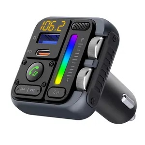 Car FM Transmitter, Car MP3 Player with PD 30W Type-C Fast Charging & USB Port, Car Audio Accessories, In Car Charger