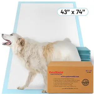 PetsWorld Mega (43x74 inch) Dog Training & Potty Pads