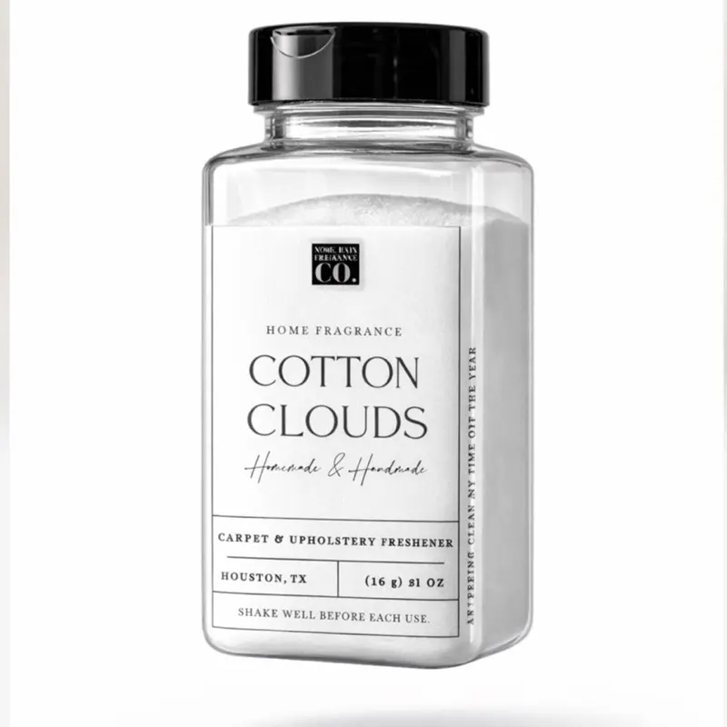 ARCCo Cotton Clouds Scented Carpet & Upholstery Freshening Powder | Artisan Crafted Fragrance | Luxe Home Fragrance | Mulit-use deodorizer
