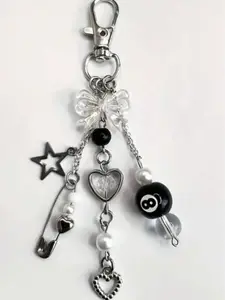 Punk Style Keychain, Fashionable Keychain for Women & Men, Trendy All-match Keychain for Birthday Gift, Stylish Keychain