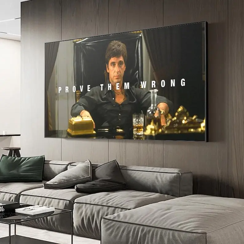 Scarface x Tony Montana Motivational Canvas