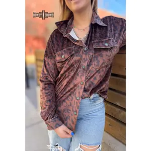 Leopard Lady Button Up