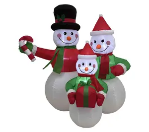 Northlight Prelit Inflatable Snowman Yard Christmas Decor 4'