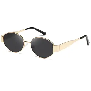 Kimorn modern fashion styling accessory Christmas gifts Vintage Oval Sunglasses Women's Men's Fashion Sunglasses Classic Shades