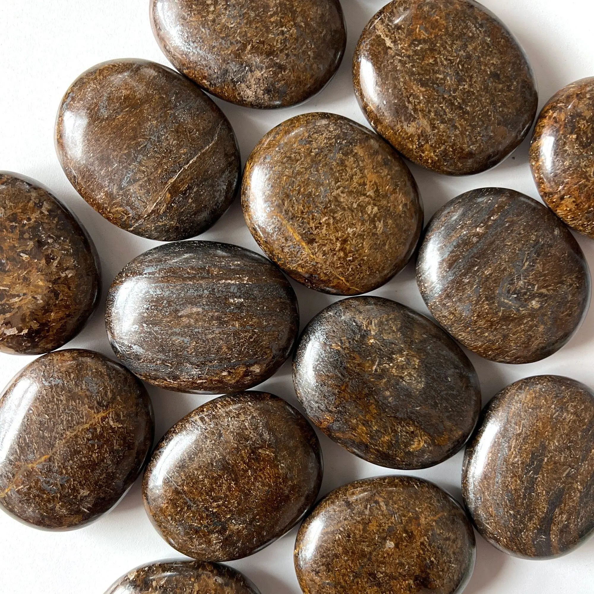 Bronzite Palm Stone