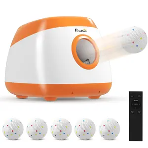 Long-Distance Automatic Dog Ball Launcher for Medium & Large Breeds - 26 to 79 FT Range, Vibrant Orange