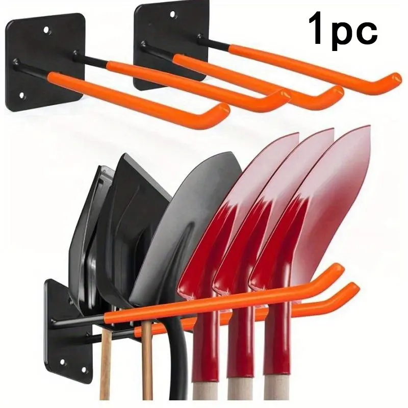 Garage Storage Hook for Garden Tools, Wall Mounted Organizer, Shovel & Rake Hanger, Yard Tool Rack, Essential Garage Supplies, Space Saving Organizer, Multifunctional Hook, Garage Hooks, Heavy Duty Hooks