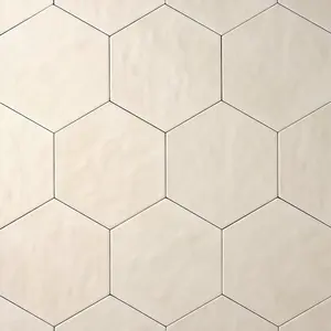 San Fran Biscuit 7x8 Hexagon Ceramic Tile Glossy