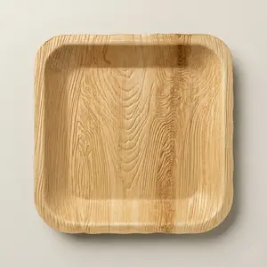 8" Square Compostable Lunch Plates | Areca Leaf Plates (Pack of 50) – EcoChef