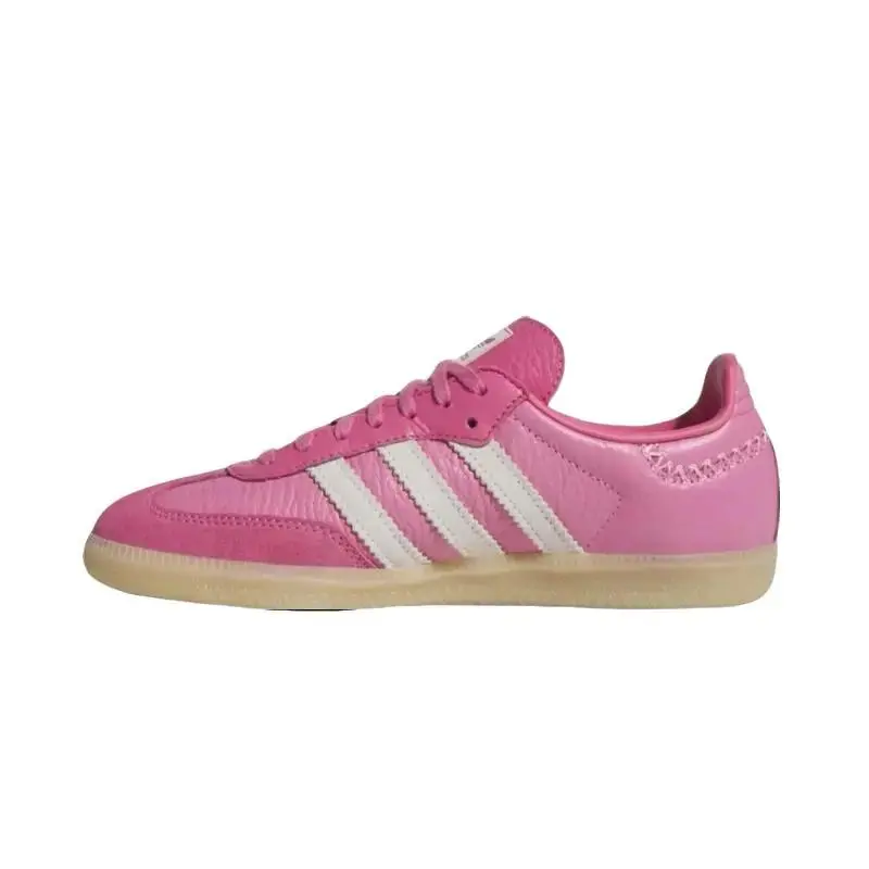 Adidas Samba Bliss Pink Leather Women’s & Youth Sports Shoes - 3 Stripes Training Athletic Rubber Trainer Daily Fashion Sneakers, Classic, Gs, Foot Wear