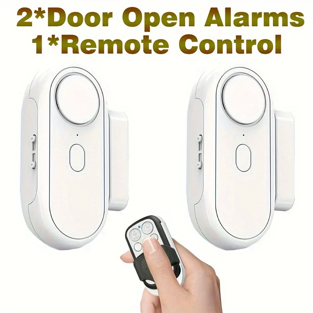 120dB Door Window Alarm - Magnetic Sensor Alarm Trigger, 120db Alert Wireless Indoor Home Security System, Easy-Adhesive Install for Kid Safety