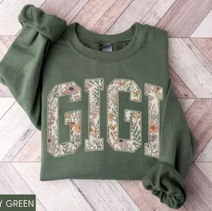 Floral Gigi Sweatshirt, Gigi Shirt, Gigi Crewneck, Gigi Sweater, New Gigi Gift, Grandma Gift