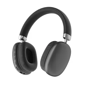 Over-Ear Wireless Headphones V5.3 - 90H Playtime, Comfortable Foldable, Noise-Canceling Mic, USB Chargeable Case, Hi-Res Audio, Ideal for Travel & Home, Black, Sleek Design, Durable Plastic Audio Electronic