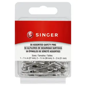 SINGER® Assorted Safety Pins 50pc