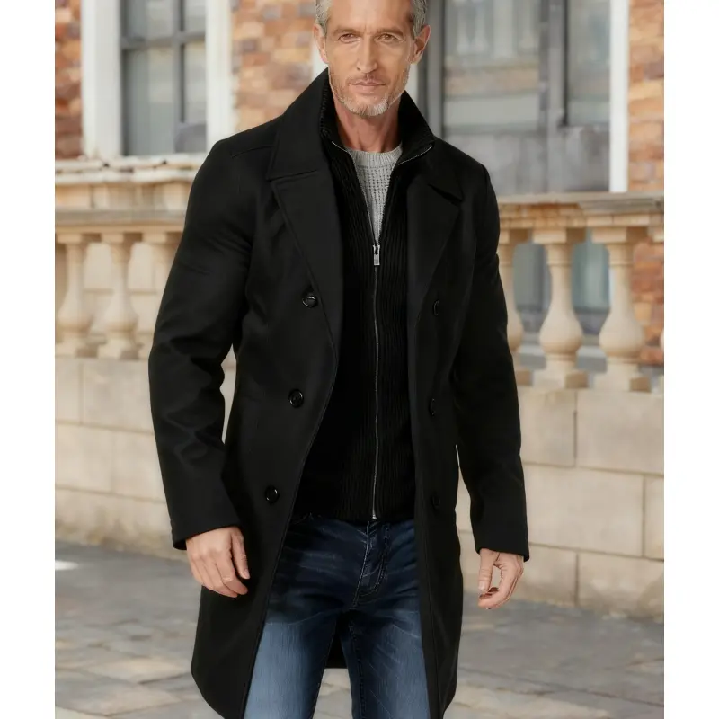 COOFANDY Men's Lightweight Long Sleeve Windbreaker Coat, Stylish Casual Soft-Top, Outdoor Menswear with Pockets, Tops, Coats, Cowl Neck, Fitted, 80%Polyester20%Viscose, Basic, Outdoors, Waterproof, Zip
