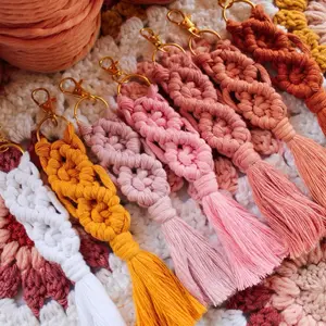 Keychain | Fringe Purse Accessories | Macrame Keychain | Boho Keychain | Macrame Accessories | Gifts for Her | Hippie | Christmas Gift Ideas