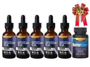 Methylene Blue Holiday Bundle – 5 Tinctures + FREE Capsules Gift | Brain, Energy & Mitochondrial Support | Better Life Lab