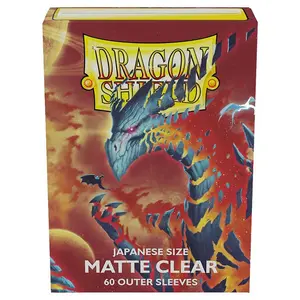 Dragon Shield Japanese Matte Clear Outer Card Sleeves (60pcs) ATM13352
