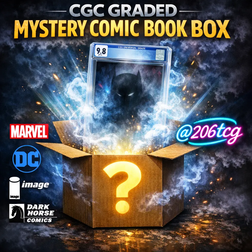 CGC Graded Mystery Comic Book Box Marvel DC Image Dark Horse High Grade 9.0+ Professionally Slabbed Authentic Collectors Gift