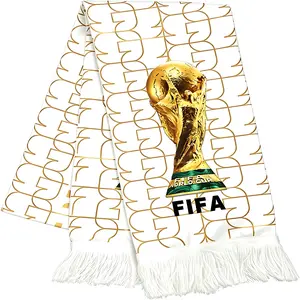 Official FIFA 2026 World Cup Edition - High Definition Universal Polyester Trophy Scarf – Gameday Fan Wear for all Matches from New York to Miami, Dallas to Los Angeles