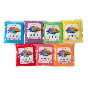 All-Natural Holi, Non-Toxic, Washable, Color Powder - 100 gm Pack of 7