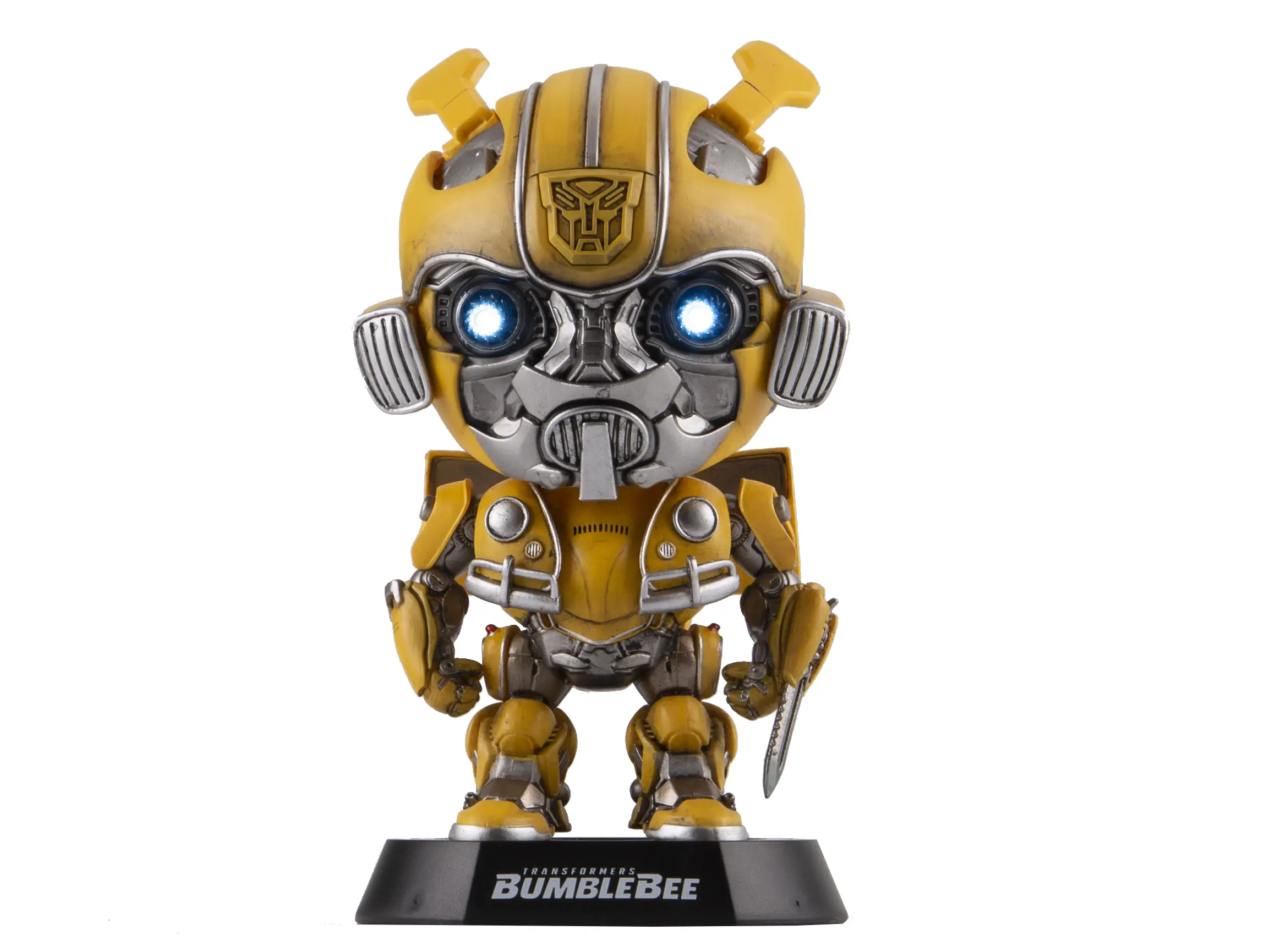 Hasbro Transformers Bumblebee & Optimus Prime Premium Q-Style Collectible Figurines - Decoration Figure, Desktop Statue, Model Figure, Statue Bobblehead - Ideal Gift for Transformers Fans, Hand Painted