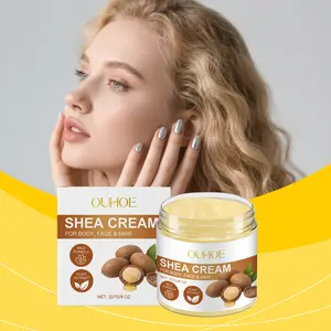 Pure Organic Shea Butter Raw, Unrefined Body & Face Butter, Pure & Natural Moisturizing Body Lotion Butter for Cracked Skin, Stretch Marks & Anti-Aging, Firming Body Lotion Long-Lasting Hydration for Dry Skin, Hair Care, Unisex Skincare, 8oz