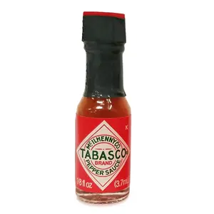 Tabasco Mini Hot Sauce Bottles 0.35oz (12 PACK)  Classic Flavor for Travel & Gifts, Great for Dips, Tacos, Oysters & More - Sambal