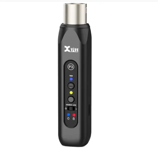 Xvive P3 Wireless XLR Bluetooth Receiver, Bluetooth Adapter for Speakers, Audio Mixer, PA Systems, DJ Systems,Rechargeable Cable Plug Port Mini Karaoke