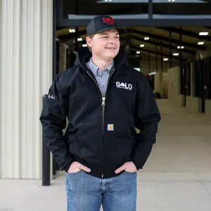 Embroidered Carhartt Quilted Flannel Lined Duck Active Jacket