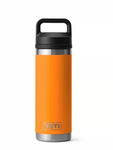 YETI Rambler 18 oz Bottle Vacuum Insulated Stainless Steel with Chug Cap King Crab Color for Easy Drinking