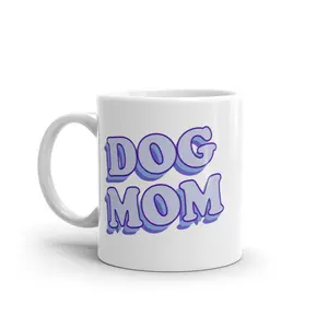 Dog Mom Mug Funny Puppy Lover Retro Pet Graphic Novelty Coffee Cup - 11oz Funny Coffee Mugs Ceramic Printed Drinkware Cup