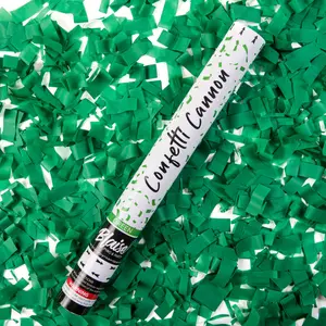 18-in Paper Biodegradable Green Confetti Cannon, Festive & Party Supplies, Home Decorating Essentials for Birthday Celebrations