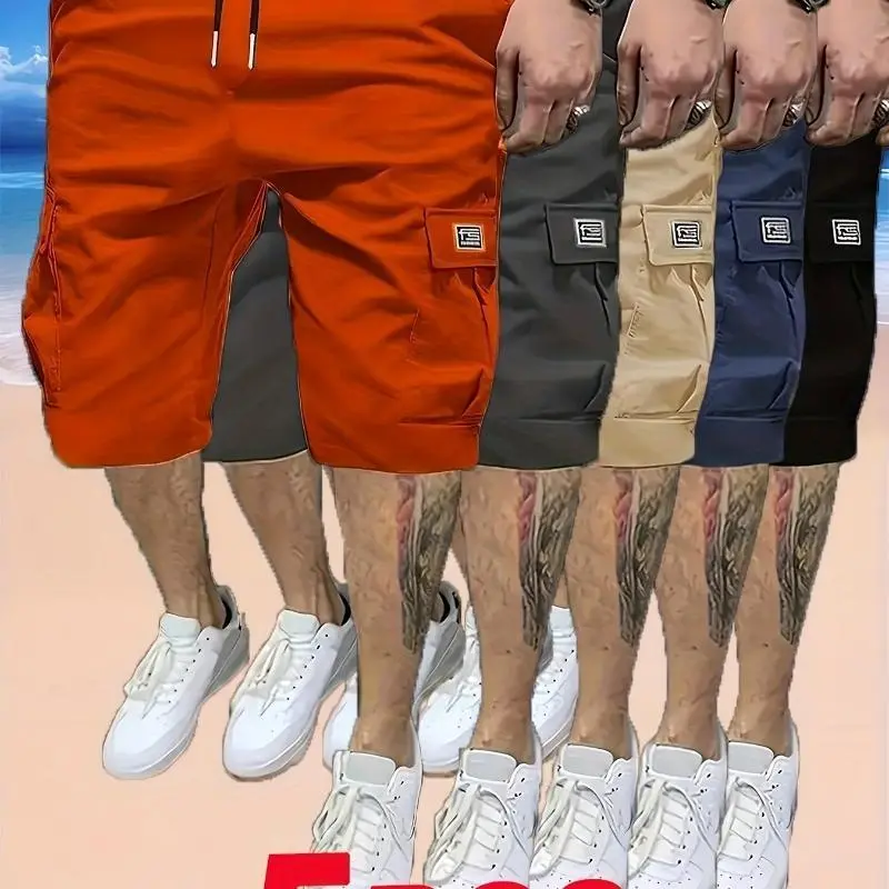 OrangeRed+Gray+Khaki+Blue+Black