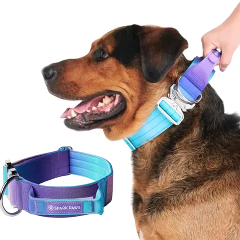 Spark Paws Comfort Control Tactical Dog Collar - Heavy Duty, Premium Quality, Thick and Durable for Large Dogs