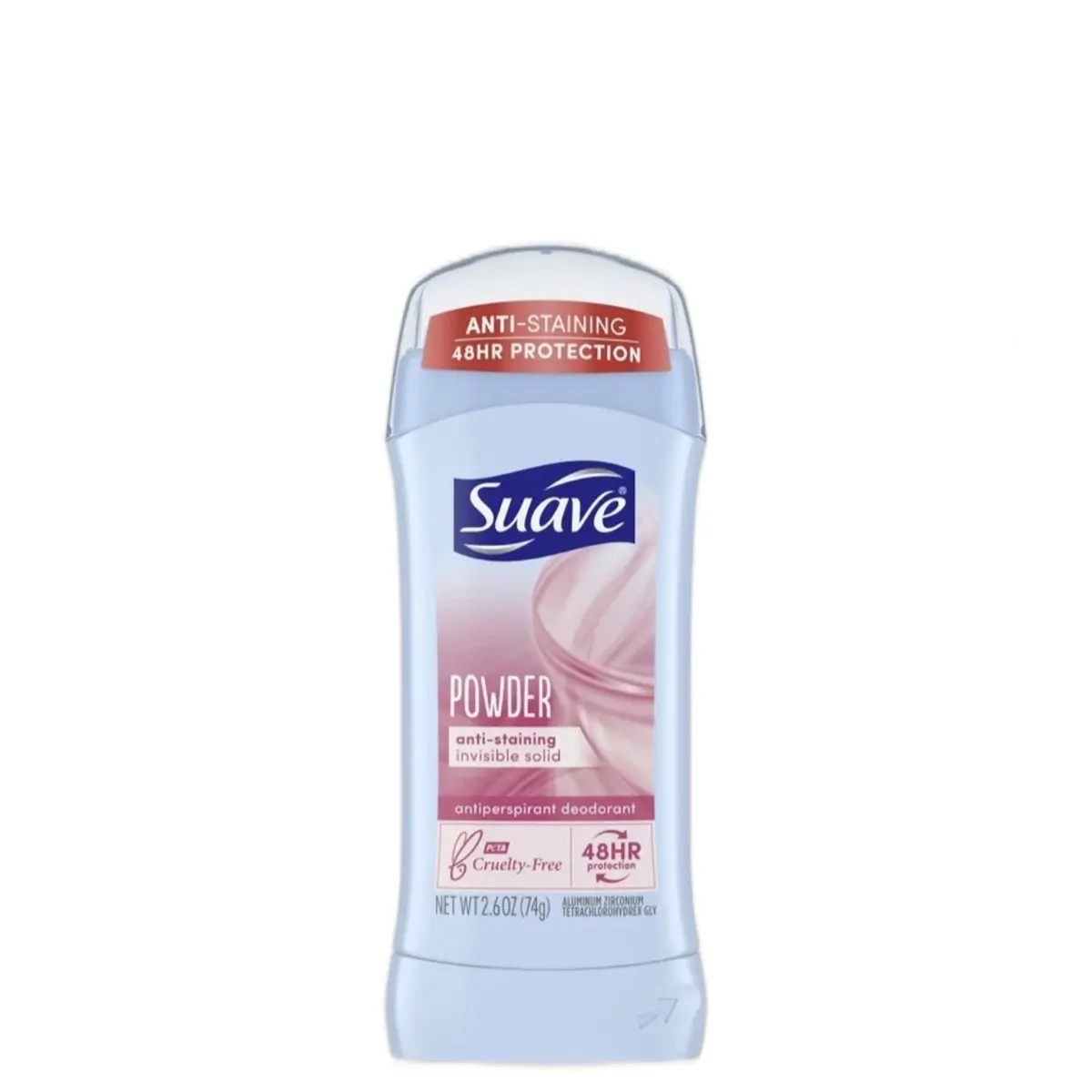 Suave Invisible Solid Antiperspirant Deodorant Powder, Unisex, 2.6 oz - Pack of 3