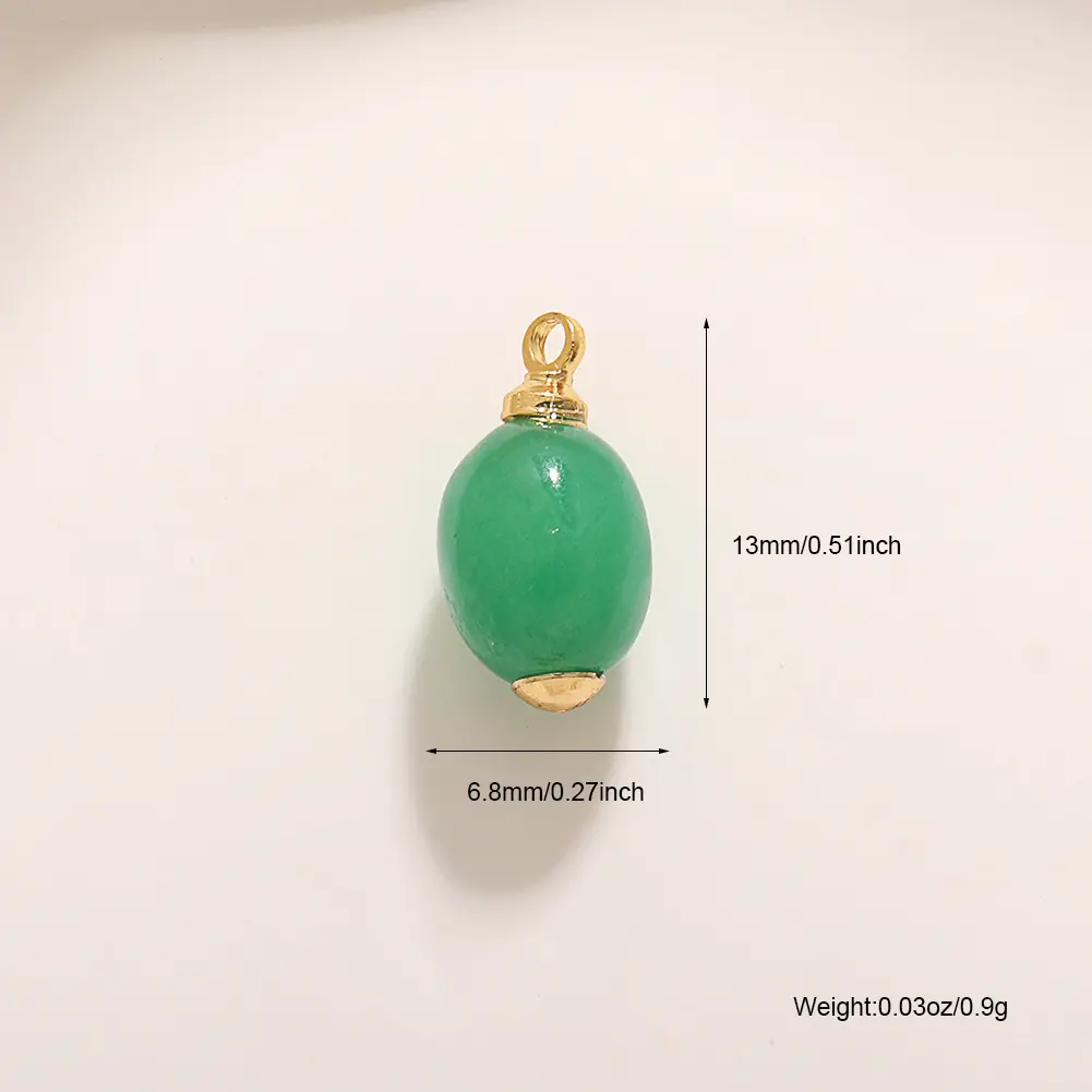 A680 Green Dongling Bucket Beads