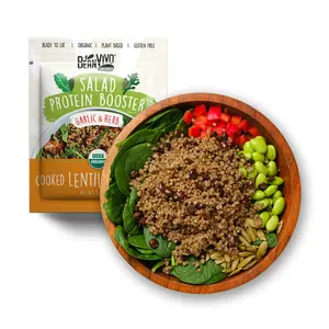BeanVIVO Garlic Herb Salad Protein Booster –Plant-Based, High-Protein Topping