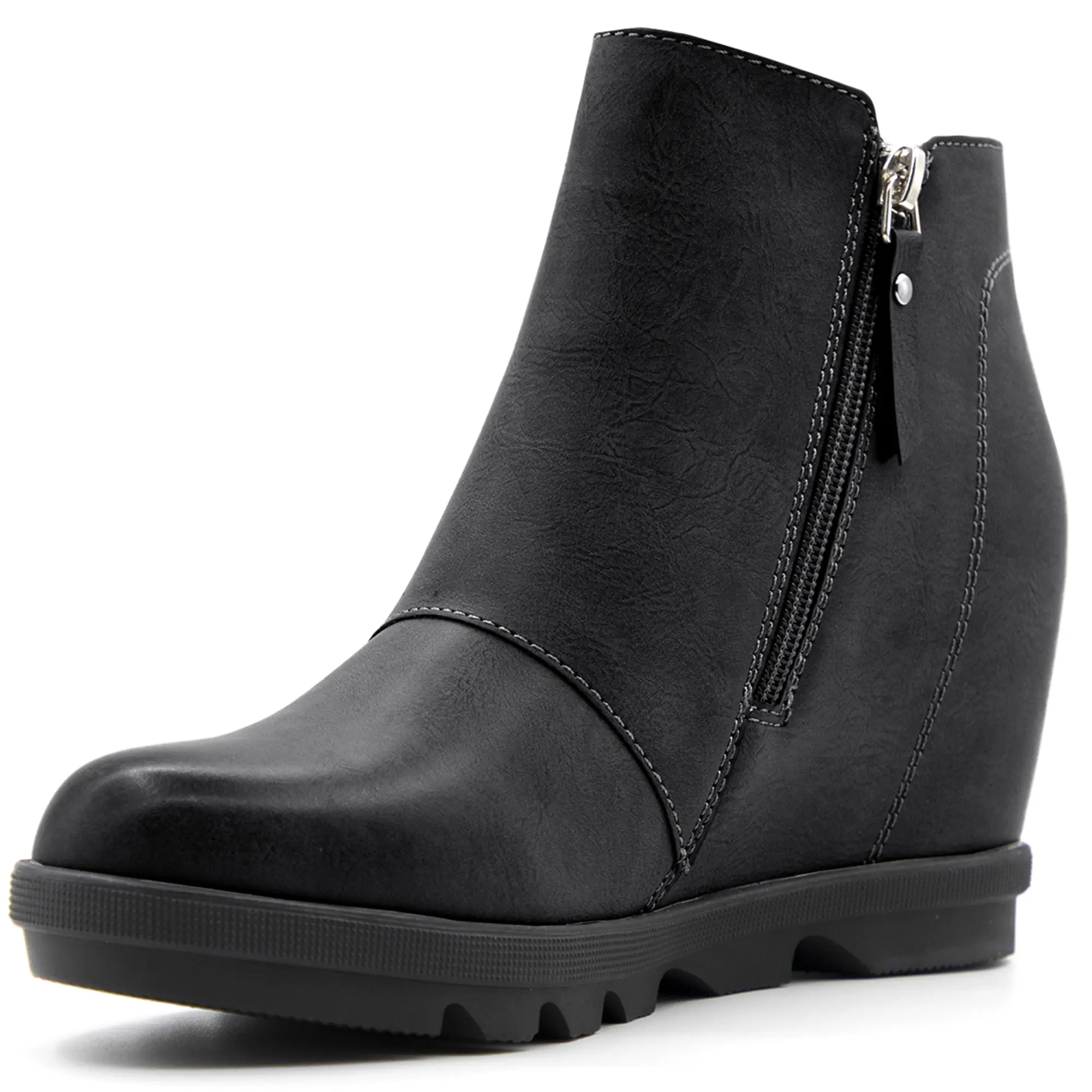Wedge Booties for Women with Heel Hidden Wedge Boots Ankle Boots Wedge Booties