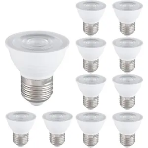 10 Pack PAR16 LED Light Bulb Short Neck ,Dimmable,5W, 500LM, LED Flood Lights (50W Halogen Bulb Equivalent) Recessed Spotlights Floor Lamp,E26 Screw Base Pot Ceiling Lights