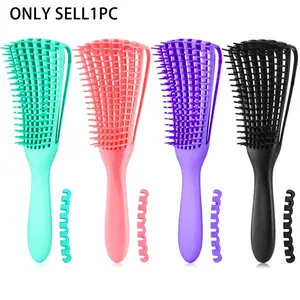 Elastic Hair Comb, Detangling Brush with Flexible Bristles, Anti-Frizz, Smooth Hair, Salon Tool, Daily Use, Easy Combing, Hair Styling Brush