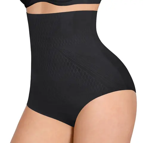 FeelinGirl Tummy Control Shapewear Underwear Women High Waisted Seamless Panties Girdle Body Shaper Brief Butt Lifting  Fit Fabric Womenswear