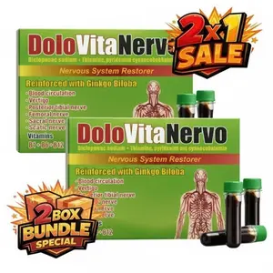 (18) Dolo Vita Nervo 2-Box Bundle – Vitamin B Complex and Ginkgo Biloba – 2 x Liquid Ampoule Boxes – Nervous System Support