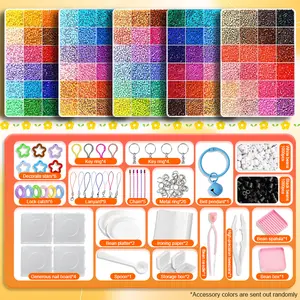 Fuse Beads Kit 24/48/72/96/120-Colors – 2.6mm 3D Pixel Beads DIY Craft Set with Pegboards, Ironing Paper & Tweezers | All-in-One Beading Kit for Jewelry Making | DIY Jewelry Accessories | Pixel Art & Room Decor | Ideal Craft Gift,Graduation gifts