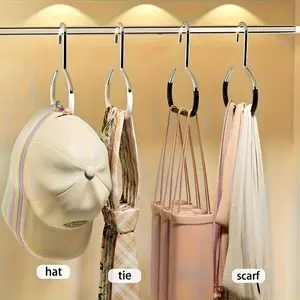 Hat Storage - Easy to Install Wall Mounted Bracket, Wall Mount Design, Multi functional Storage Solution for Baseball Hats, Scarves, and Belts - Wardrobe Decoration, Durable Structure, Practical Hooks