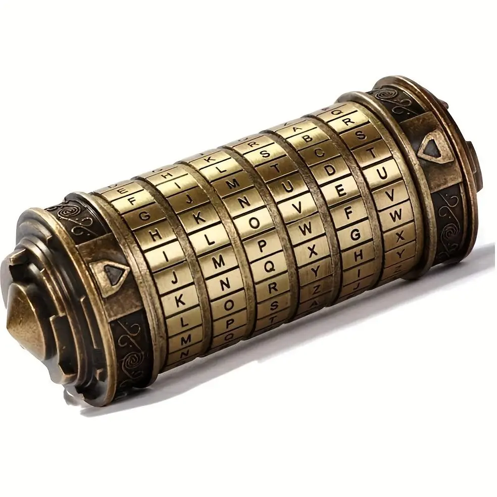 Vintage Mini Portable Combination Lock, 1 Count Creative Codebook, Hidden Compartment Secret Lock, Party Gift for Friends, Birthday Party Supplies, Portable Safe Use