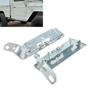 Pair Chrome Outer Door Handle For LandCruiser FJ40 BJ40 BJ42 FJ45 HJ45 HJ47 [TS1]