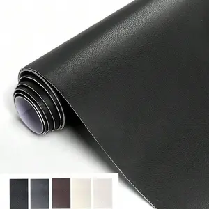 Faux Leather Repair Patch, Self Adhesive Wallpaper, Synthetic Leather, Oil Proof & Waterproof Wall Decor for Home Living Room Bedroom Textured Leather, Leather Patches