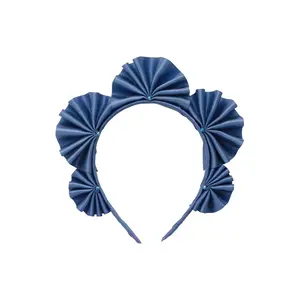 Accordion Headband - Smoke Blue